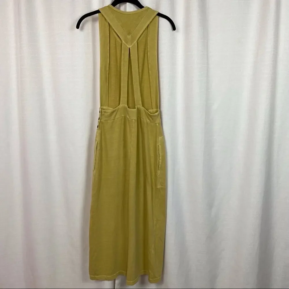 Free People Beach Light Yellow Sunrise Pinafore Jumper Sz.XS NWT